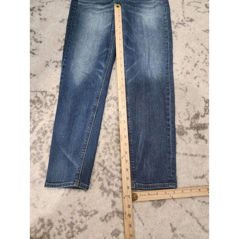 American Eagle Outfitters Vintage Hi-Rise Distressed Blue Stretch Jeans Size 2 - Picture 2 of 6